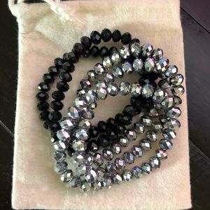 🔲Set of 5 elastic bangles 🔲